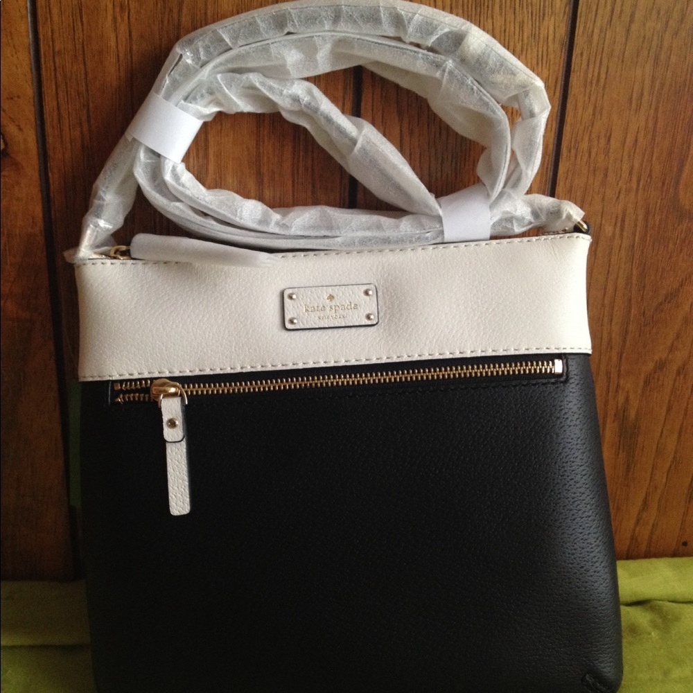 Kate spade crossbody bag black-white